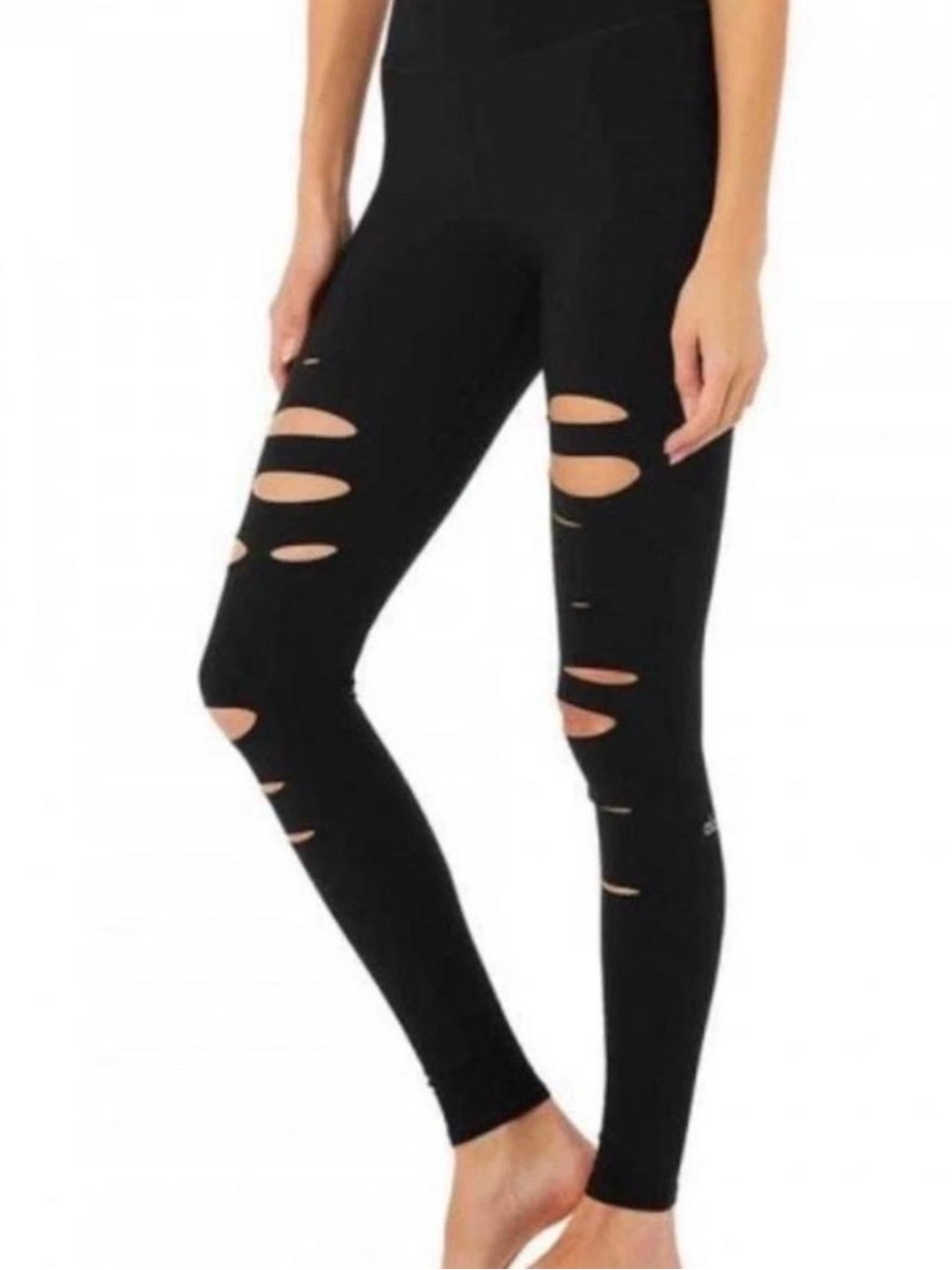 ALO Yoga 7/8 Black High-Rise Leggings